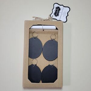 Mud Pie Chalkboard Wine Charm Set